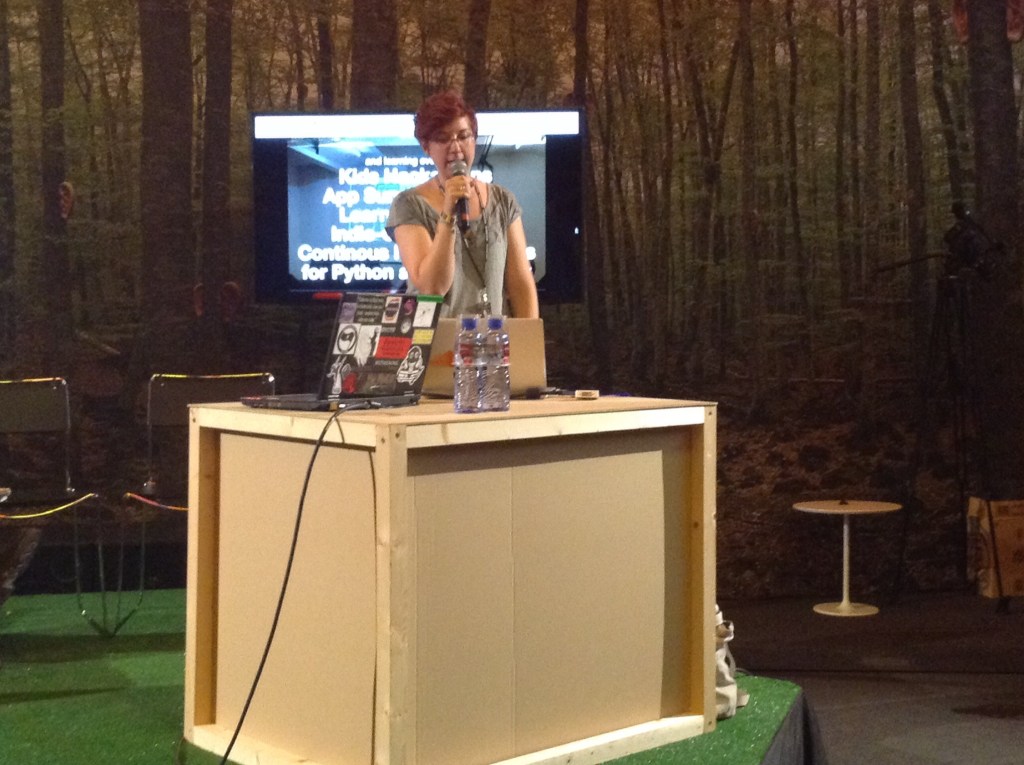 Amélie Anglade on stage at Sónar +D 2014